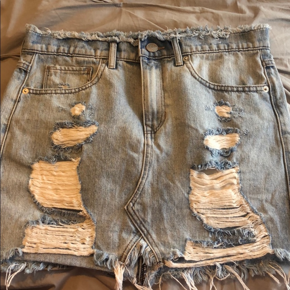 EXPRESS jean skirt.